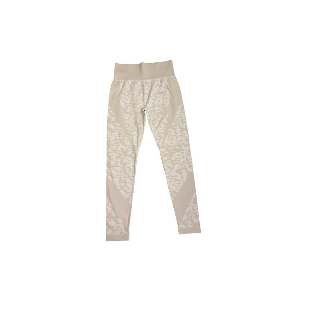 SAGE Collective Athletic Seamless Tan Animal Print Leggings Size Women's Small